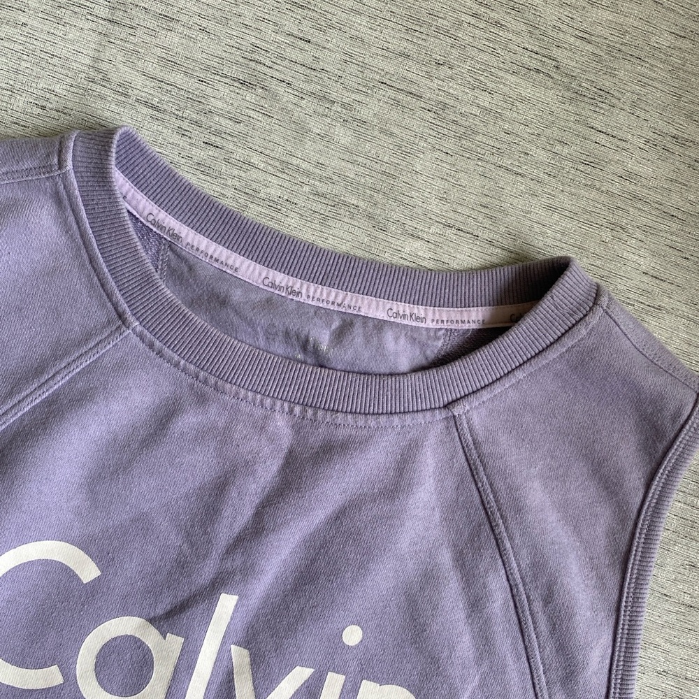 Calvin Klein women’s Light Lavender Open Sides top  Size M ( ❗️ defect) - Picture 7 of 14